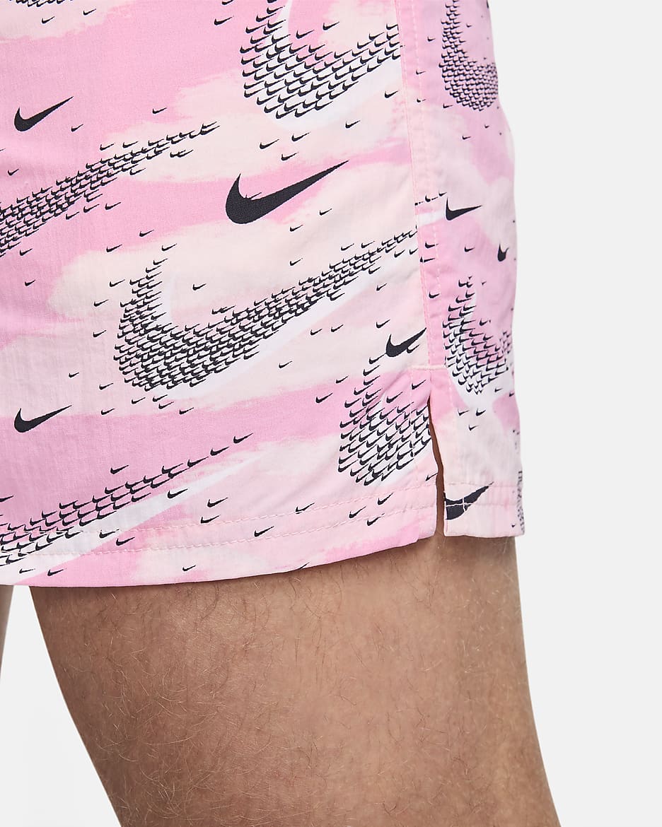 Nike Swim Flock Men's 5" Volley Shorts - Pink Rise