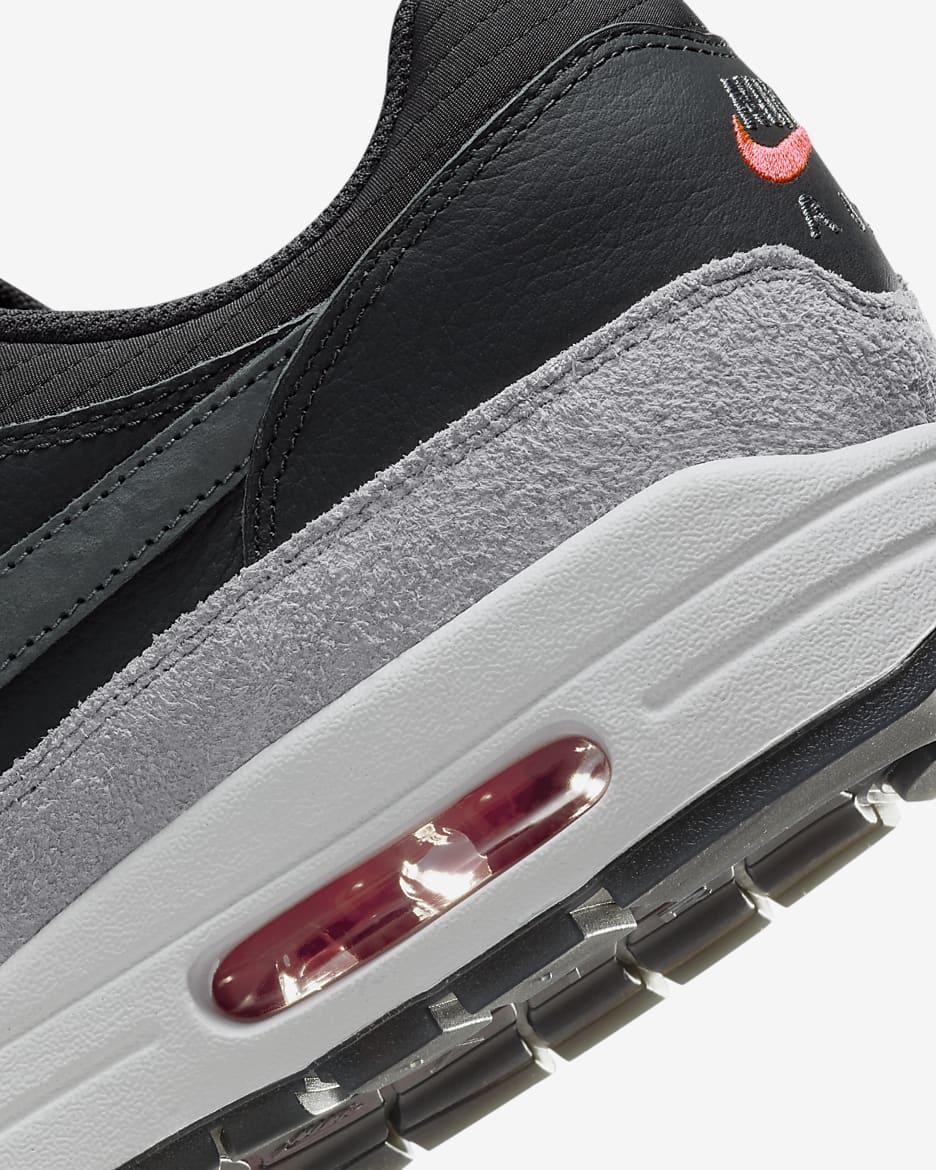 Nike Air Max 1 Premium Zapatillas - Dark Smoke Grey/Flash Crimson/Summit White/Smoke Grey