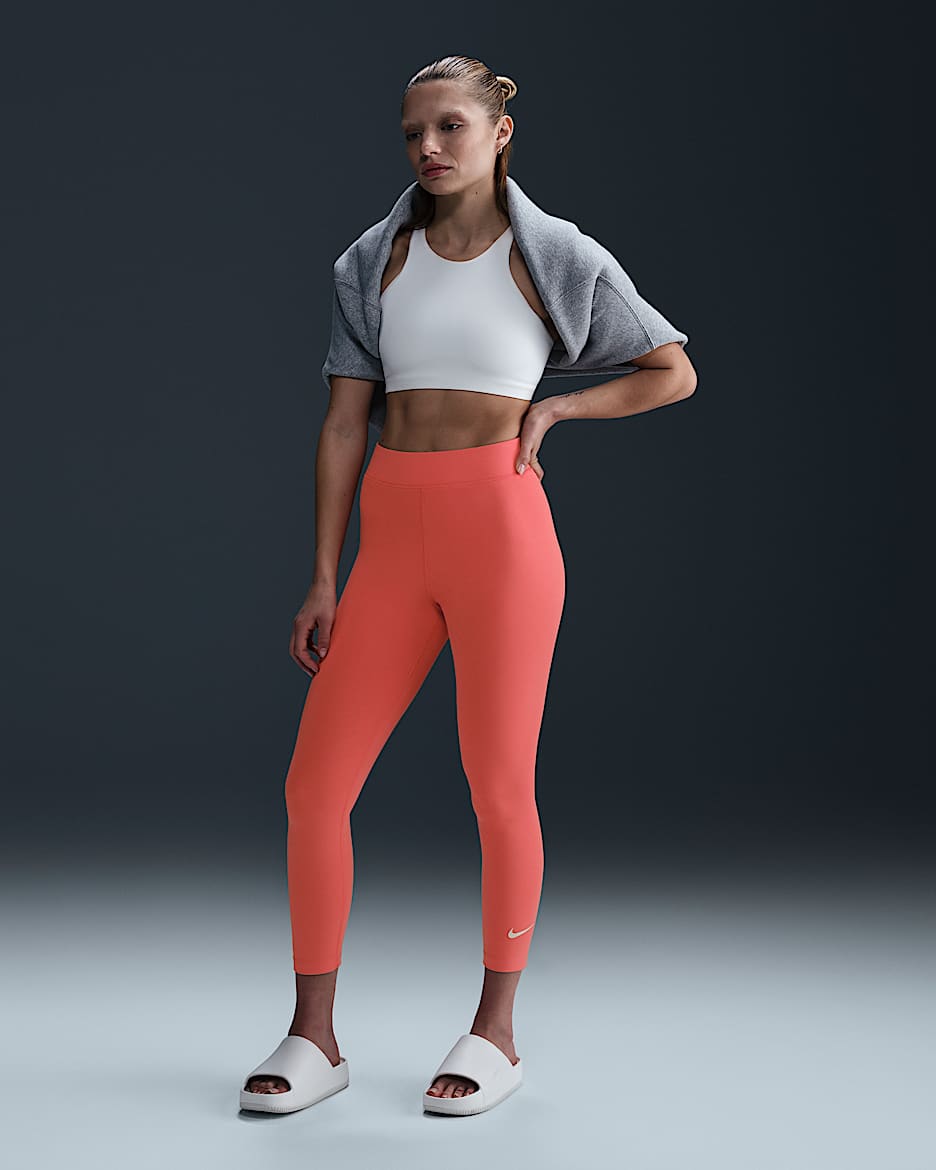 Nike Sportswear Classic Women's High-Waisted 7/8 Leggings - Magic Ember/Sail