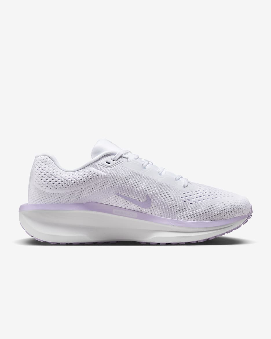 Nike Winflo 11 女款路跑鞋 - 白色/白色/Lilac Bloom/Lilac Bloom