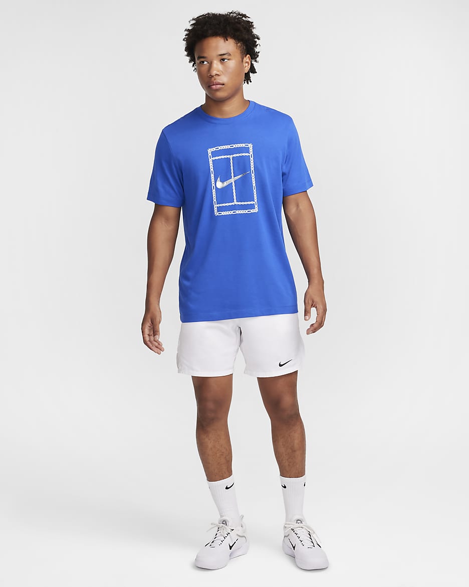 Męski T-shirt do tenisa Dri-FIT NikeCourt - Game Royal