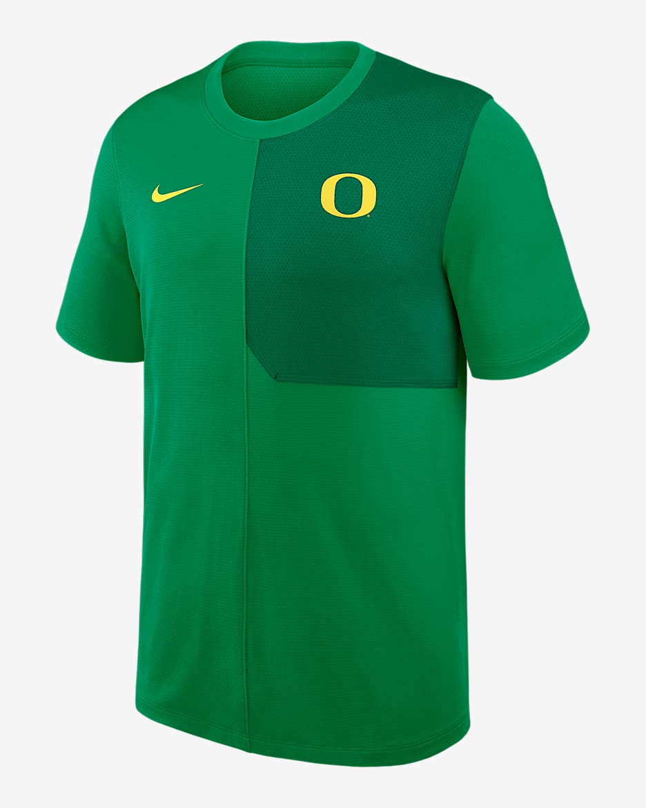 Oregon Sideline Coach Men's Nike Dri-FIT College Top - Apple Green