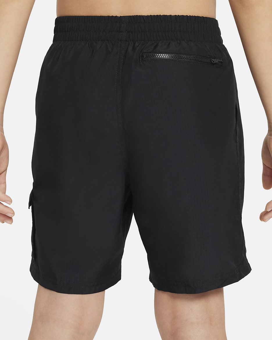 Shorts de vóleibol de 15 cm para niño talla grande Nike Swim Voyage - Negro