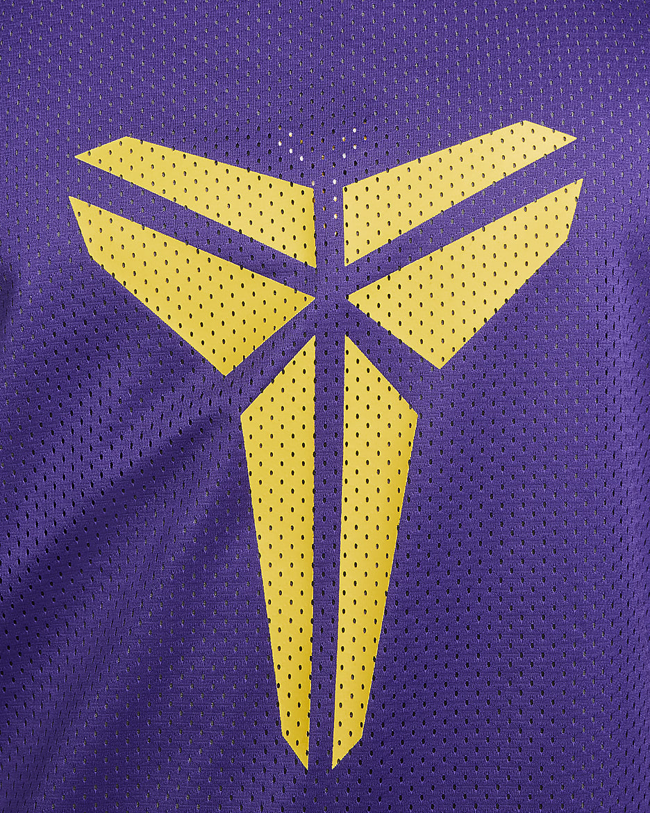 Kobe Men's Dri-FIT Standard Issue Reversible Basketball Jersey - Black/Field Purple/Amarillo