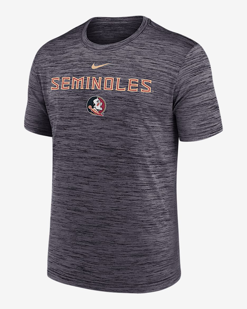 Playera universitaria Nike Dri-FIT para hombre Florida State Sideline Velocity - Negro