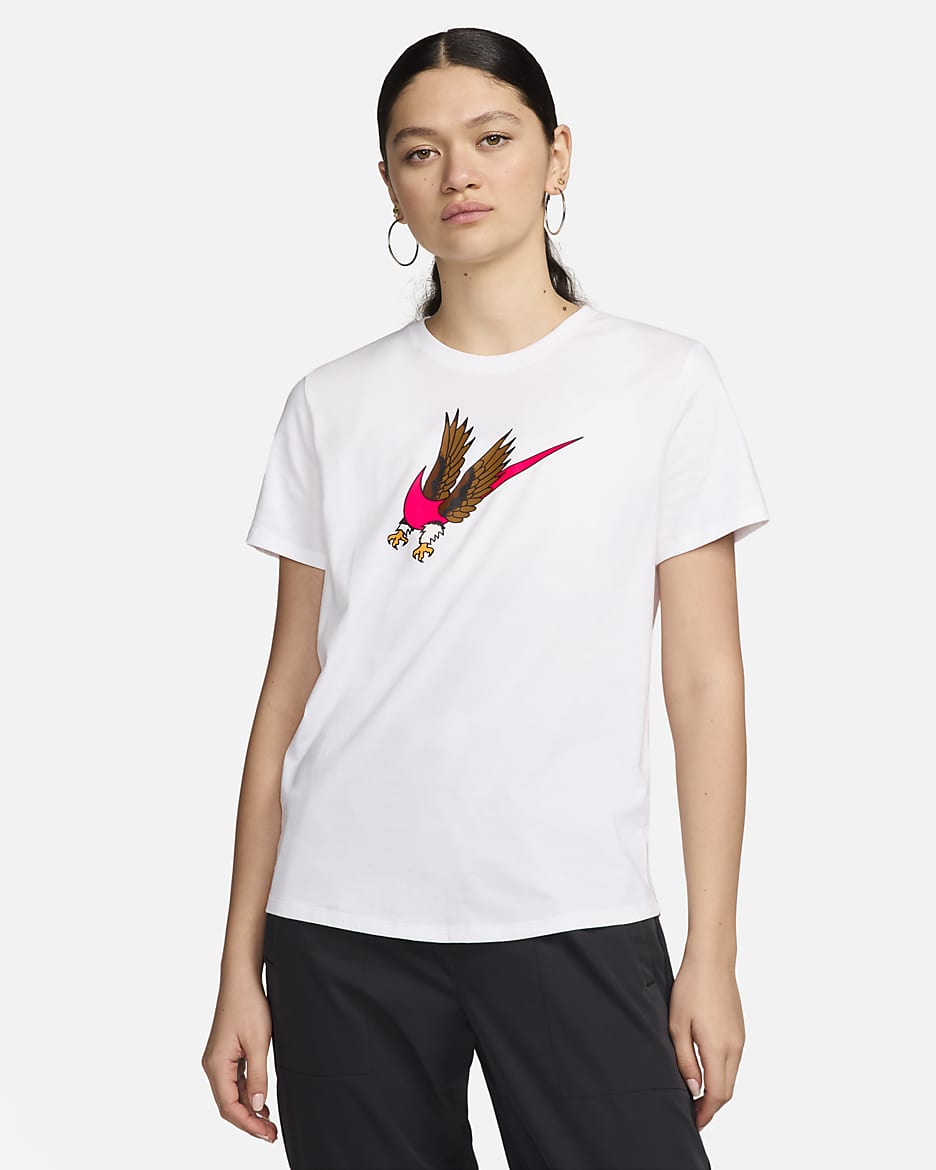 Playera Nike para mujer USA Essential - Blanco
