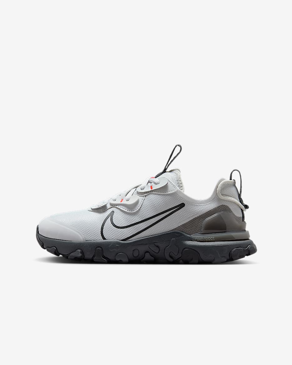 Nike React Vision kinderschoenen - Photon Dust/Iron Grey/Bright Crimson/Anthracite