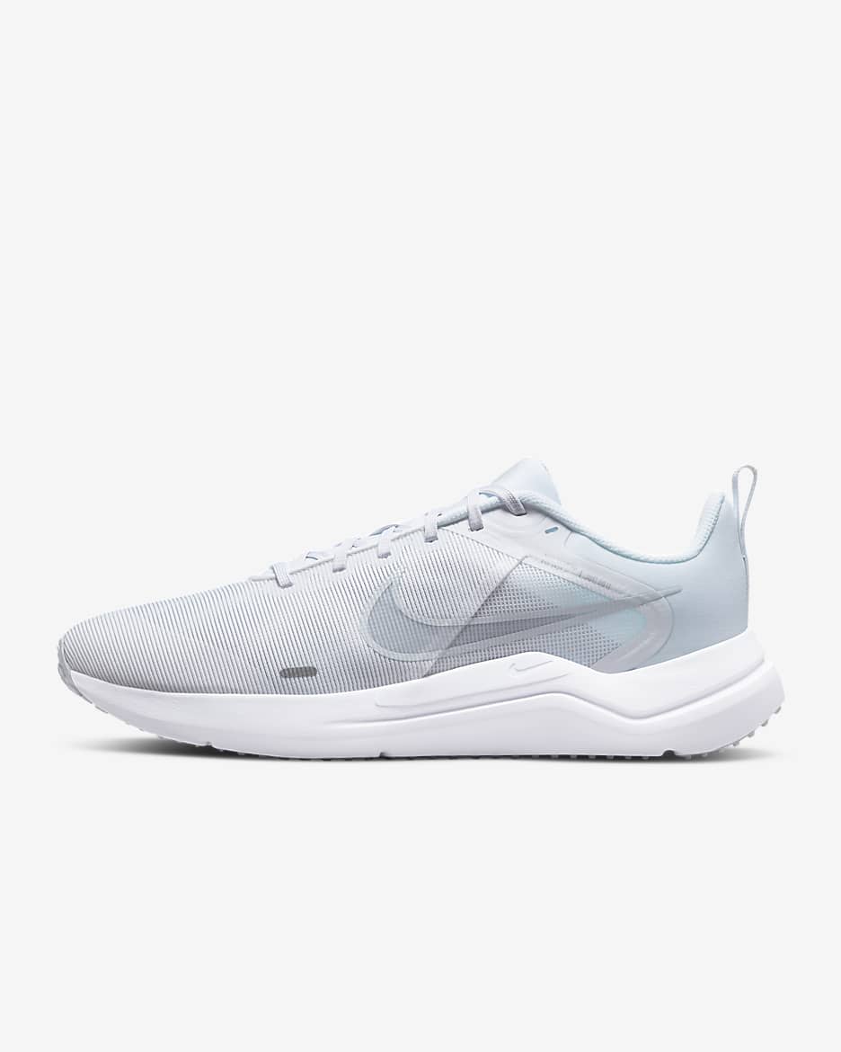 Nike Downshifter 12 Men's Road Running Shoes - White/White/Pure Platinum