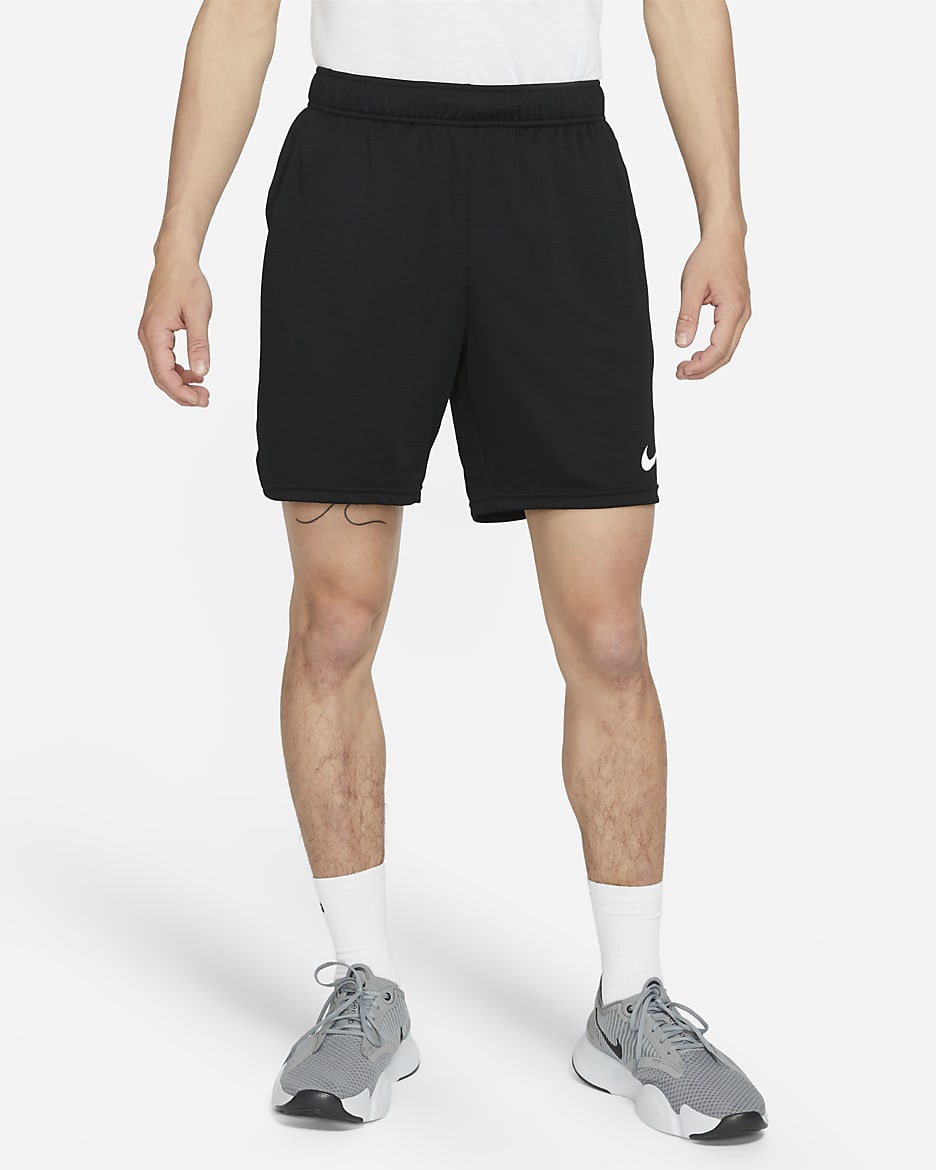 Nike Men's Mesh Training Shorts - Black/White
