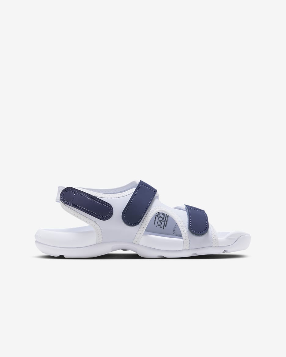 Nike Sunray Adjust 6 Older Kids' Slides - Football Grey/Summit White/White/Midnight Navy