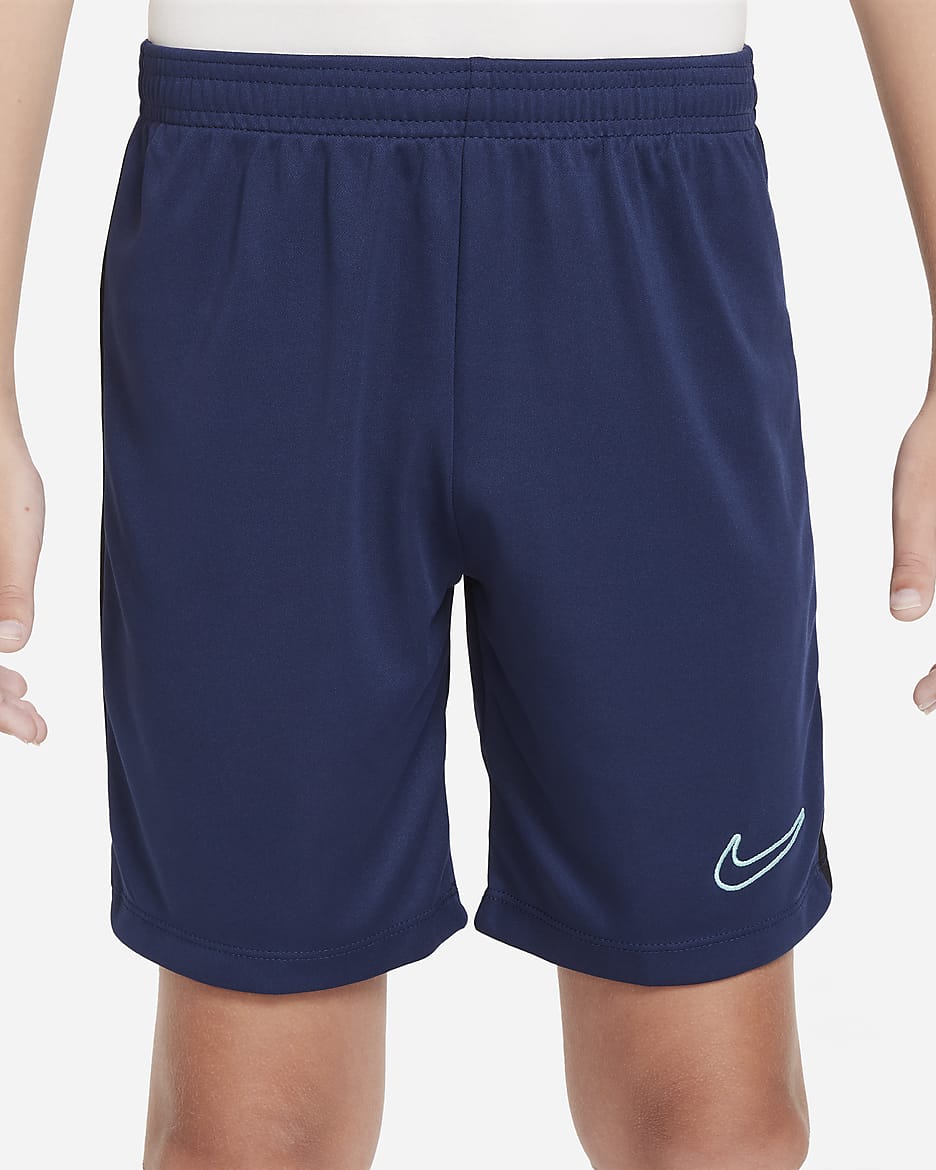 Nike Dri-FIT Academy23 Kids' Football Shorts - Midnight Navy/Black/Hyper Turquoise