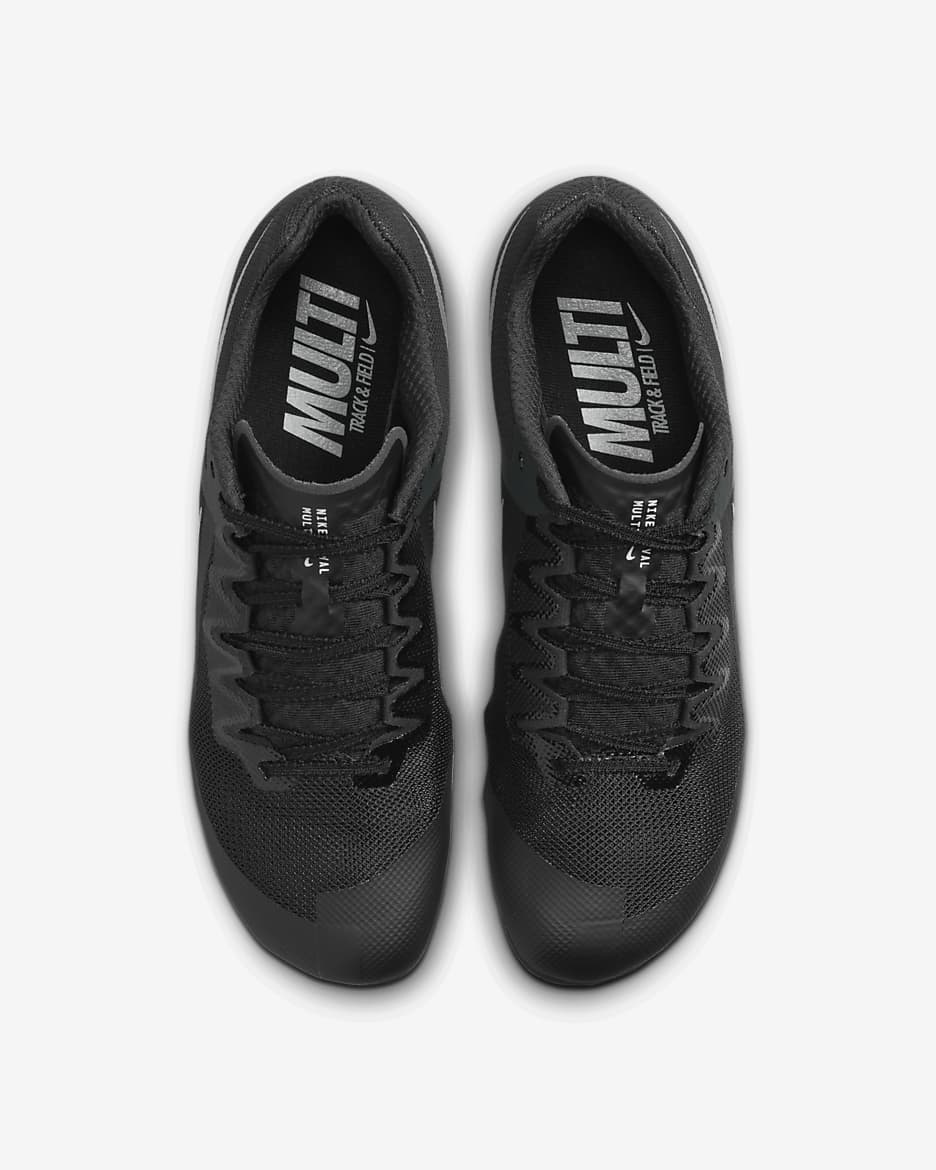 Nike Zoom Rival Track & Field Multi-Event Spikes - Black/Black/Metallic Silver