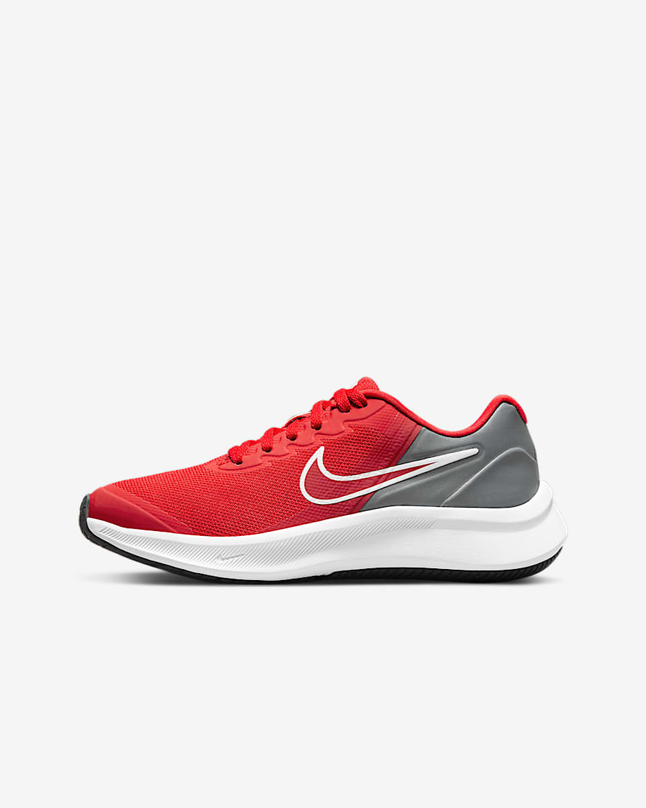 Nike Star Runner 3 Big Kids' Road Running Shoes - University Red/Smoke Grey/University Red
