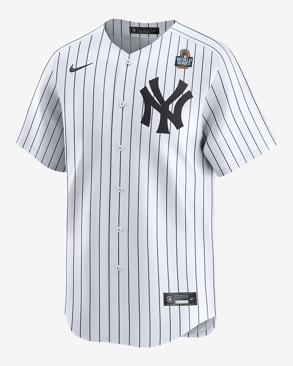 Aaron Judge New York Yankees 2024 World Series Men’s Nike Dri-FIT ADV MLB Limited Jersey - White
