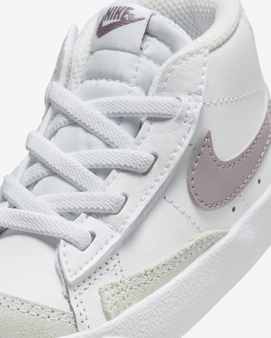 Nike Blazer Mid '77 Baby/Toddler Shoes - White/Phantom/Light Violet Ore