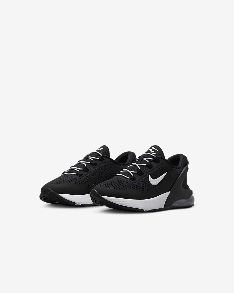 Nike Air Max 270 GO Younger Kids' Easy On/Off Shoes - Black/White