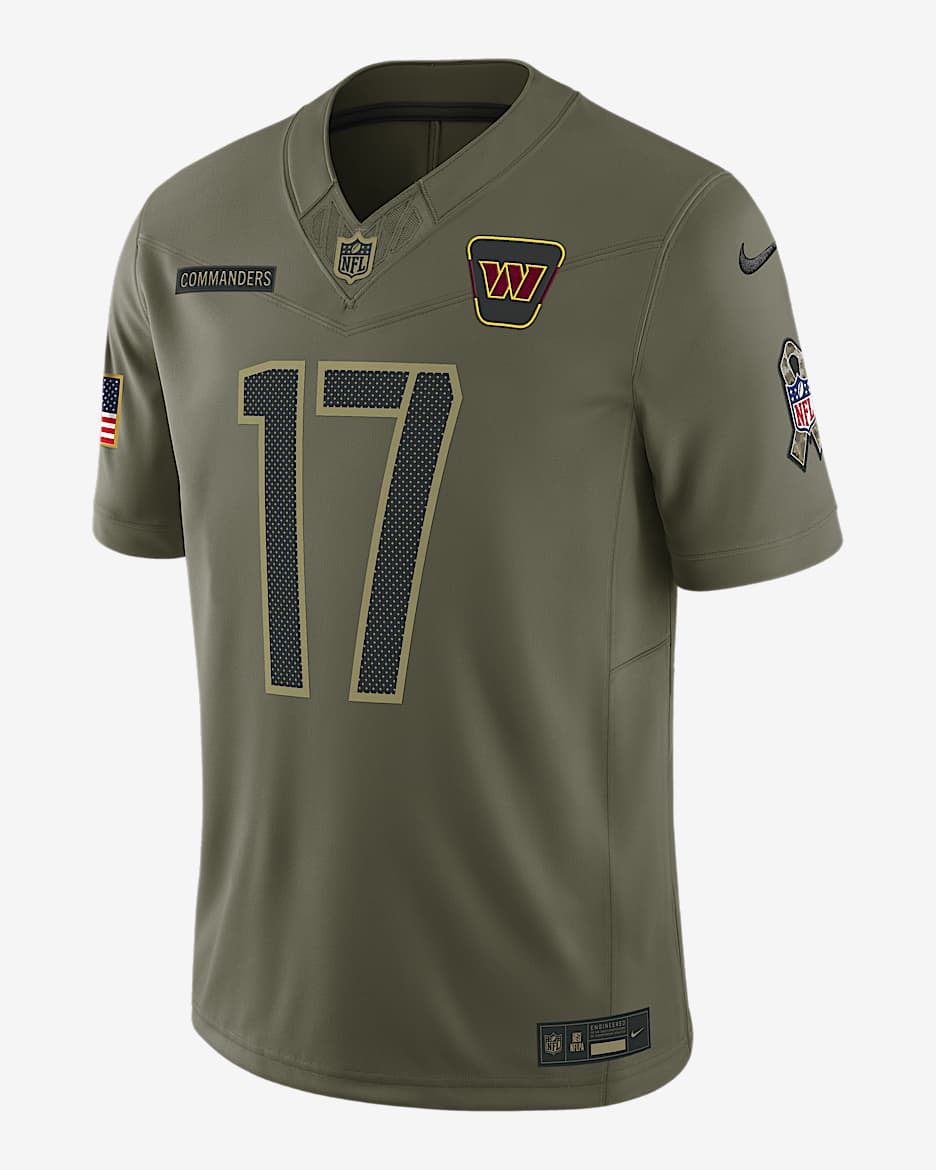 Terry McLaurin Washington Commanders Salute to Service Men's Nike Dri-FIT NFL Limited Jersey - Olive