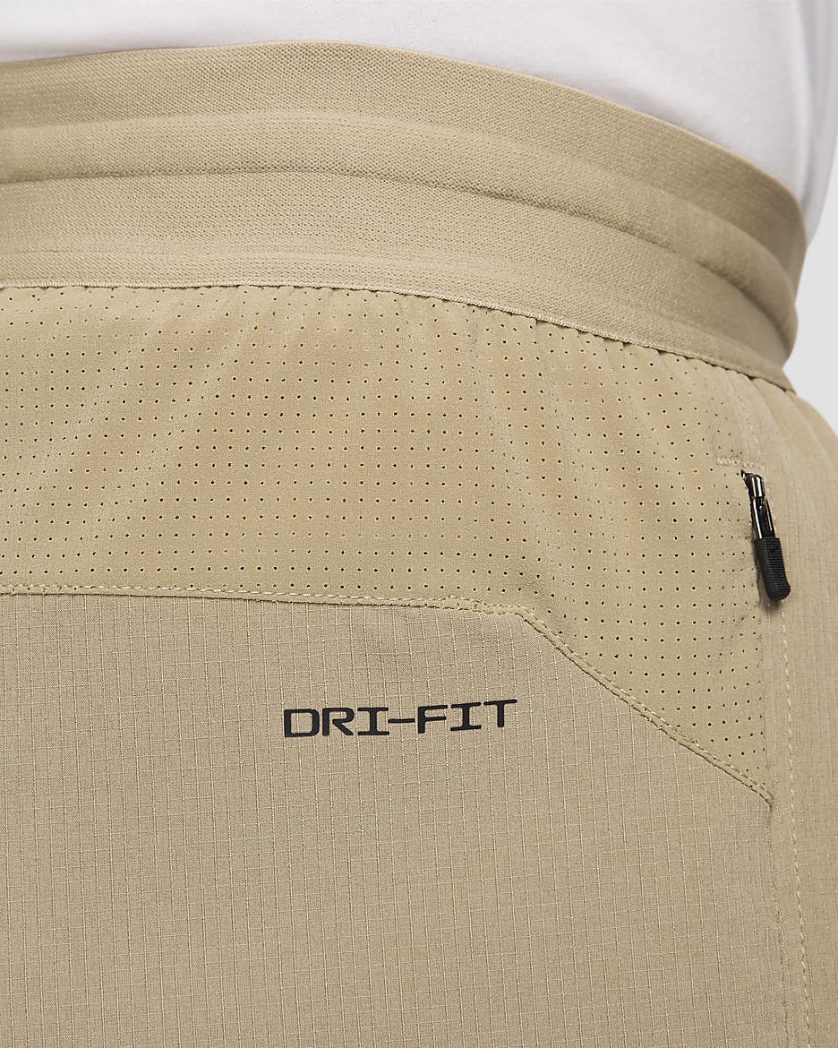 Ανδρικό σορτς Dri-FIT fitness χωρίς επένδυση Nike Flex Rep 4.0 18 cm - Khaki/Μαύρο/Μαύρο