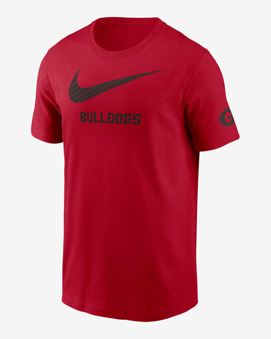 Georgia Bulldogs Campus Mascot Men's Nike College T-Shirt - Red