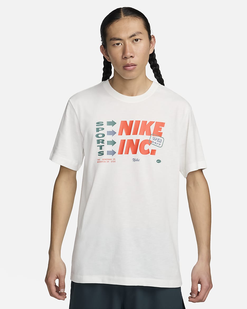 ナイキ メンズ Dri-FIT フィットネス Tシャツ - セイル
