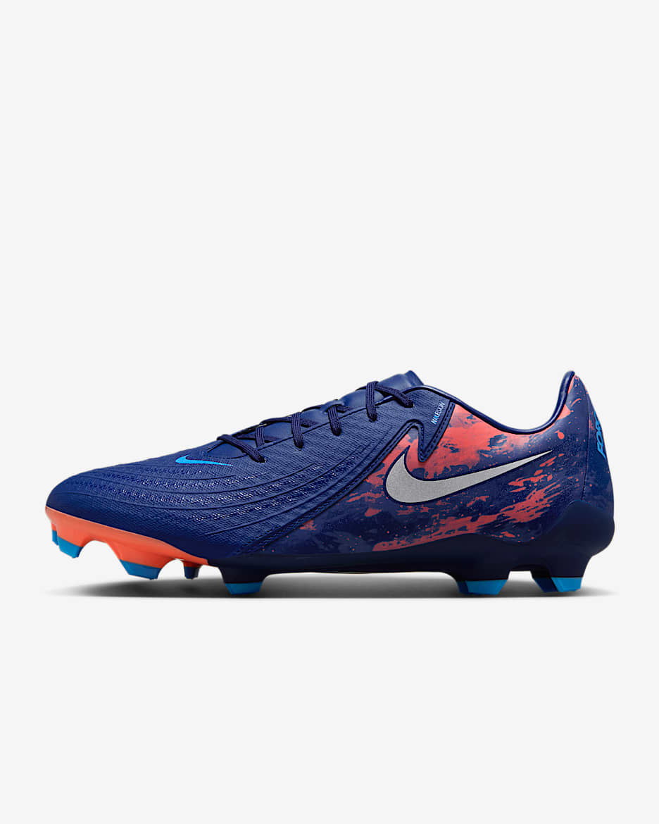 Tacos de fútbol para terrenos múltiples de cuello low Nike Phantom GX 2 Academy "Erling Haaland" - Azul vacío/Cromo