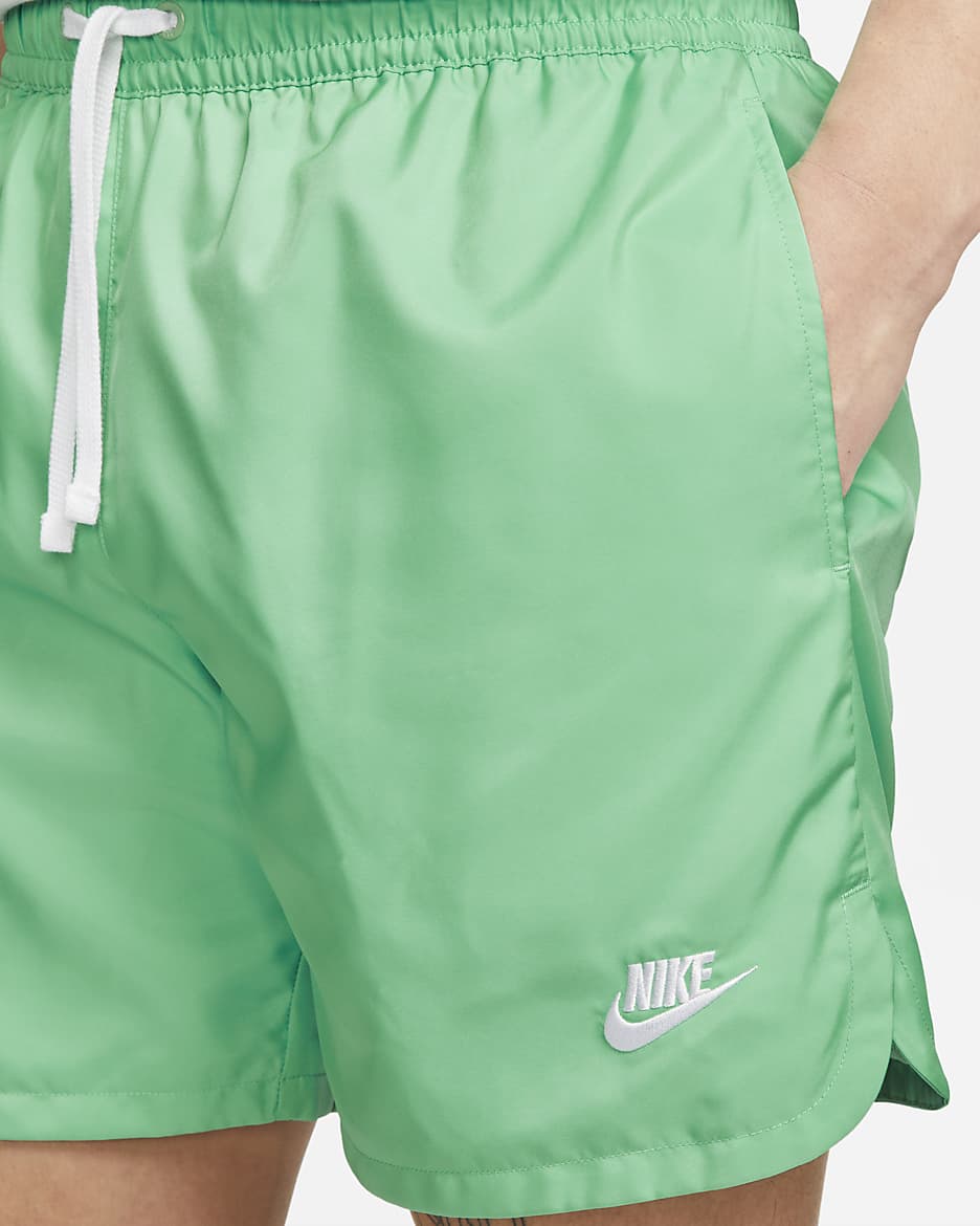 Nike Sportswear Sport Essentials Men's Woven Lined Flow Shorts - Spring Green/White