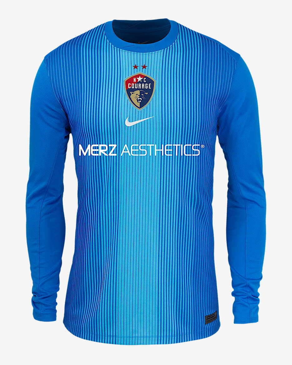 North Carolina Courage 2025 Stadium Goalkeeper Men's Nike NWSL Replica Jersey - Baltic Blue/Photo Blue