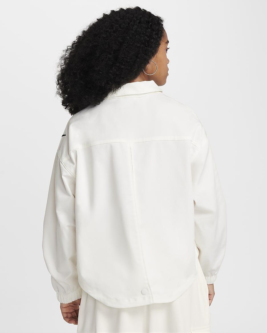 Nike Sportswear Girls' Jacket - Sail/Black