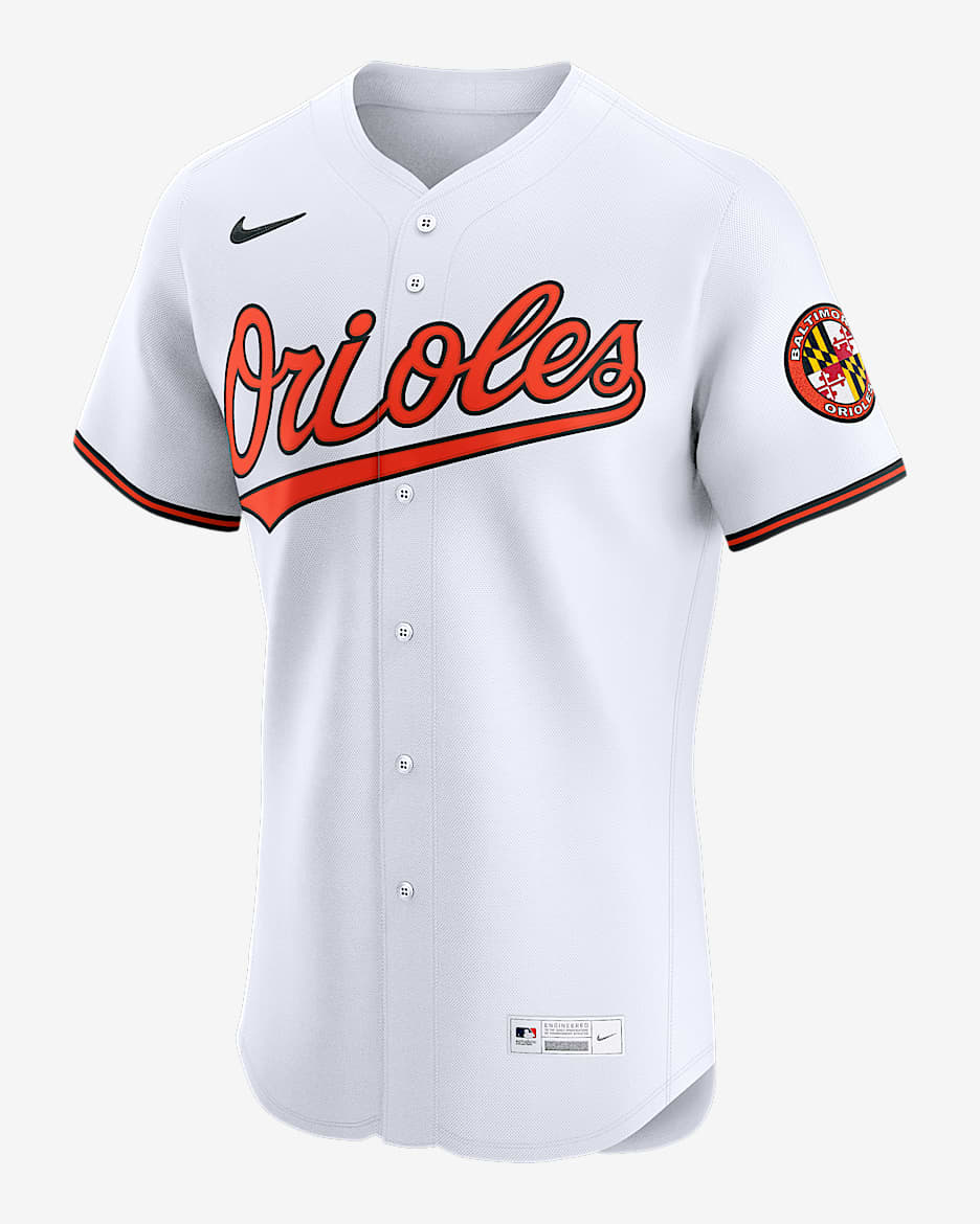 Jersey Nike Dri-FIT ADV de la MLB Elite para hombre Baltimore Orioles - Blanco