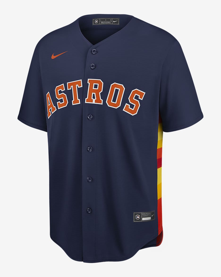 Camiseta de béisbol réplica para hombre MLB Houston Astros - Azul marino