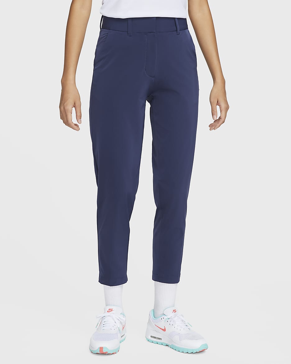 Nike Dri-FIT Tour Women's Golf Trousers - Midnight Navy/White