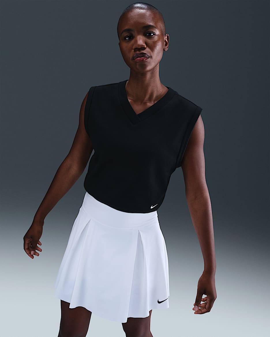 Nike Women's V-Neck Golf Vest - Black/Sail/Sail