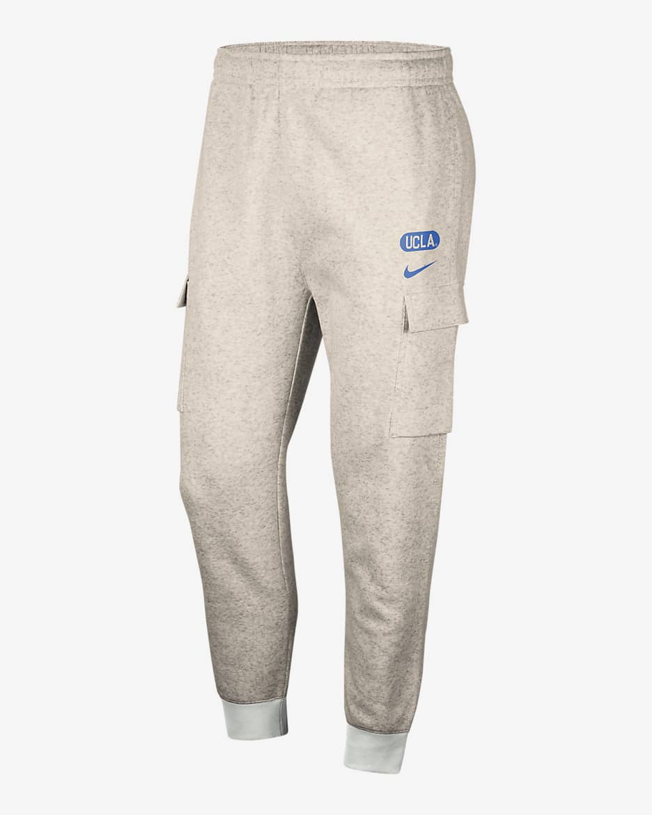 UCLA Club Men's Nike College Cargo Pants - Birch/Heather/Grey Fog/Signal Blue