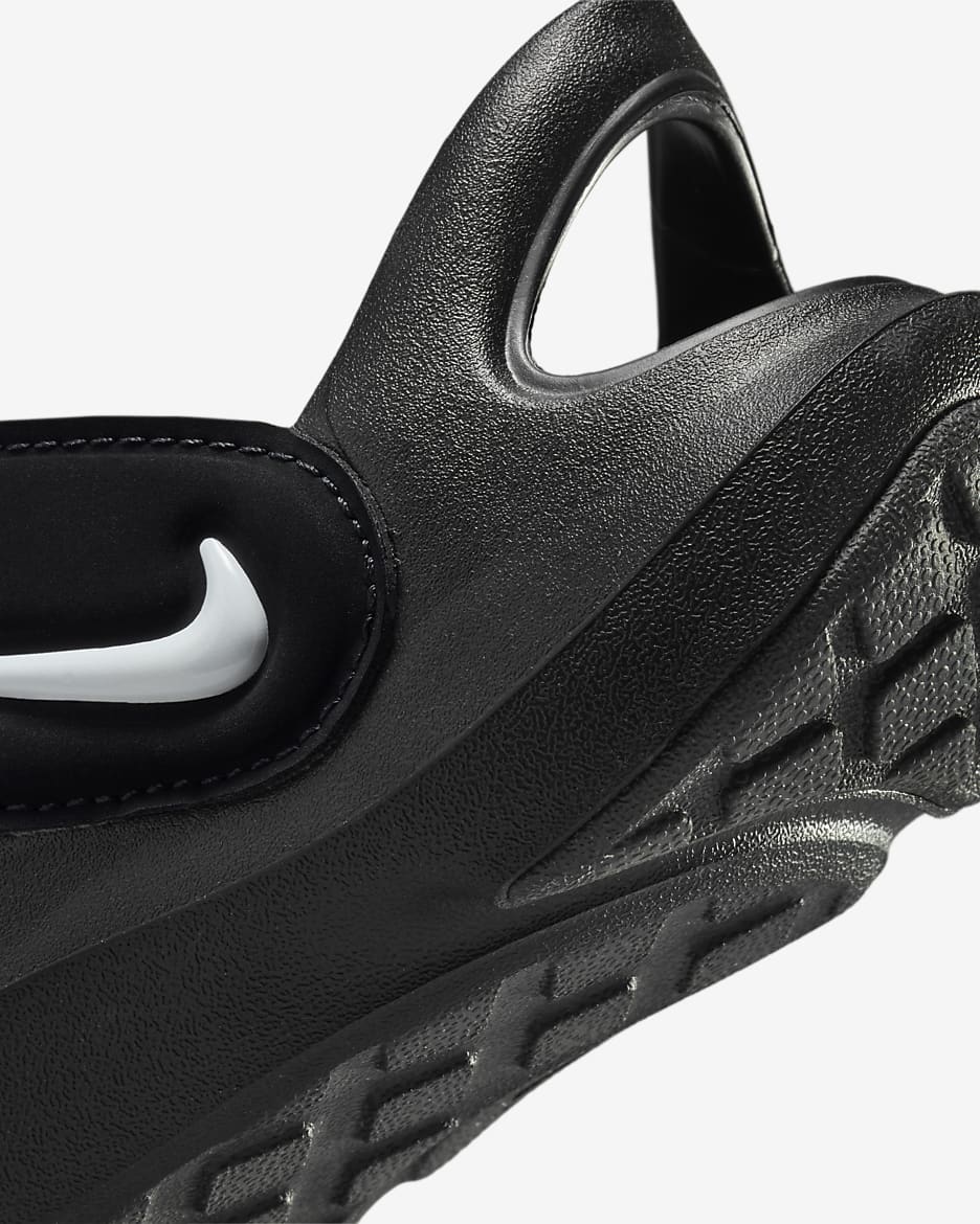 Nike Aqua Swoosh Younger Kids' Sandals - Black/Anthracite/White