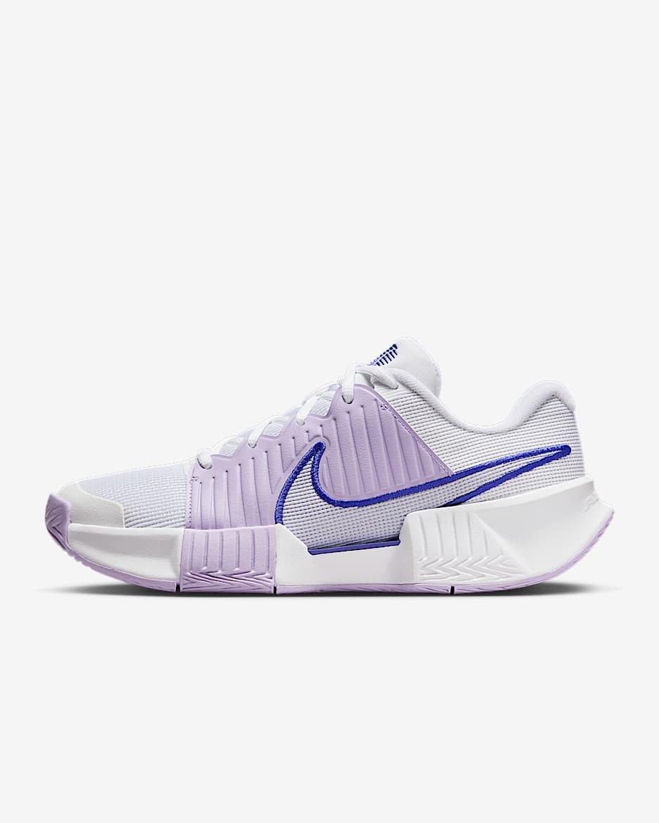 Nike GP Challenge Pro hardcourt tennisschoenen voor dames - Wit/Hydrangeas/Deep Night/Amethyst Tint