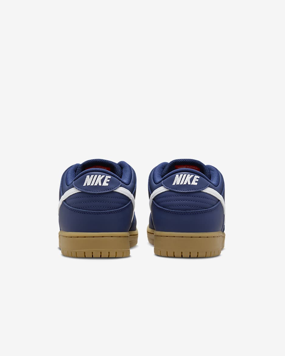 Nike SB Dunk Low Pro Skate Shoes - Navy/Navy/Gum Light Brown/White