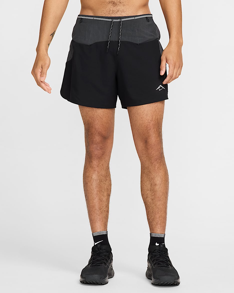 Nike Trail Second Sunrise Men's 12.5cm (approx.) Dri-FIT ADV Brief-Lined Running Shorts - Black/Anthracite/Black/Summit White