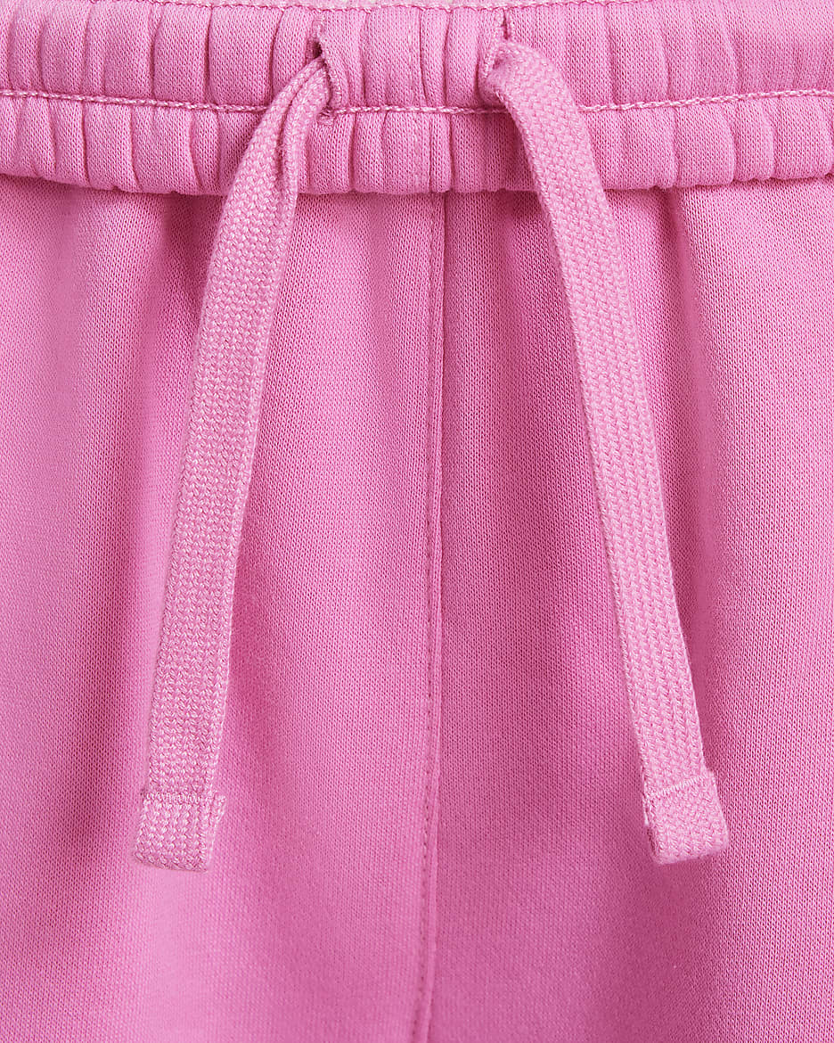 Pants holgados para niños talla grande Nike Sportswear Club Fleece - Rosa alegre/Rosa alegre/Blanco