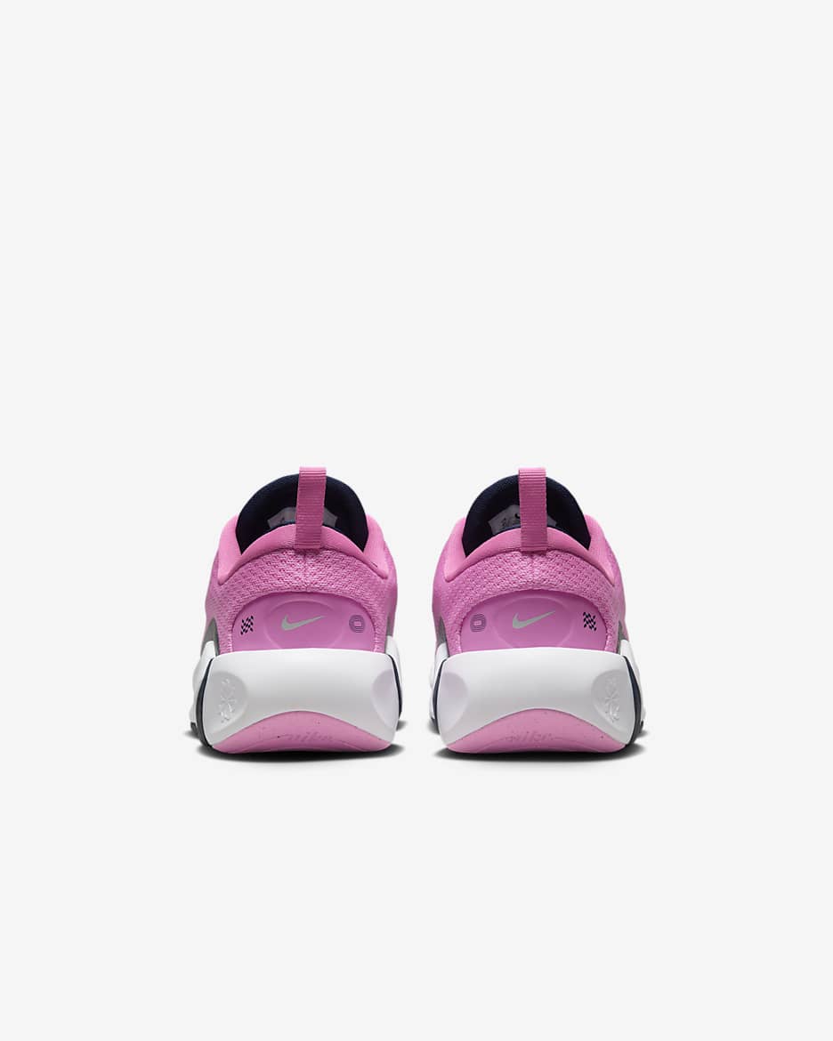 Tenis de correr para niños grandes Nike Infinity Flow - Rosa alegre/Plata claro/Blanco/Azul marino medianoche