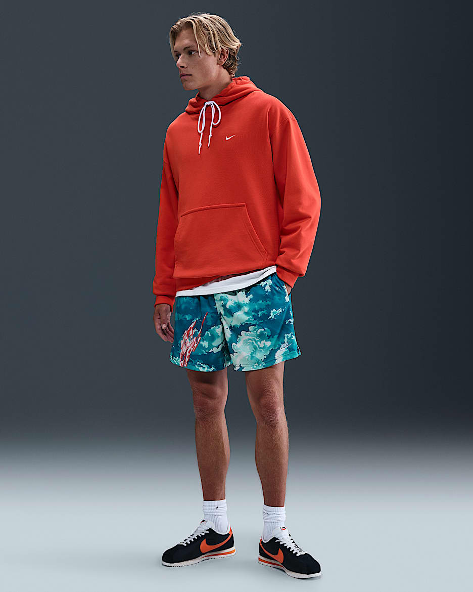 Shorts de malla Flow para hombre Nike Sportswear Club - Verde abismo/Blanco cumbre