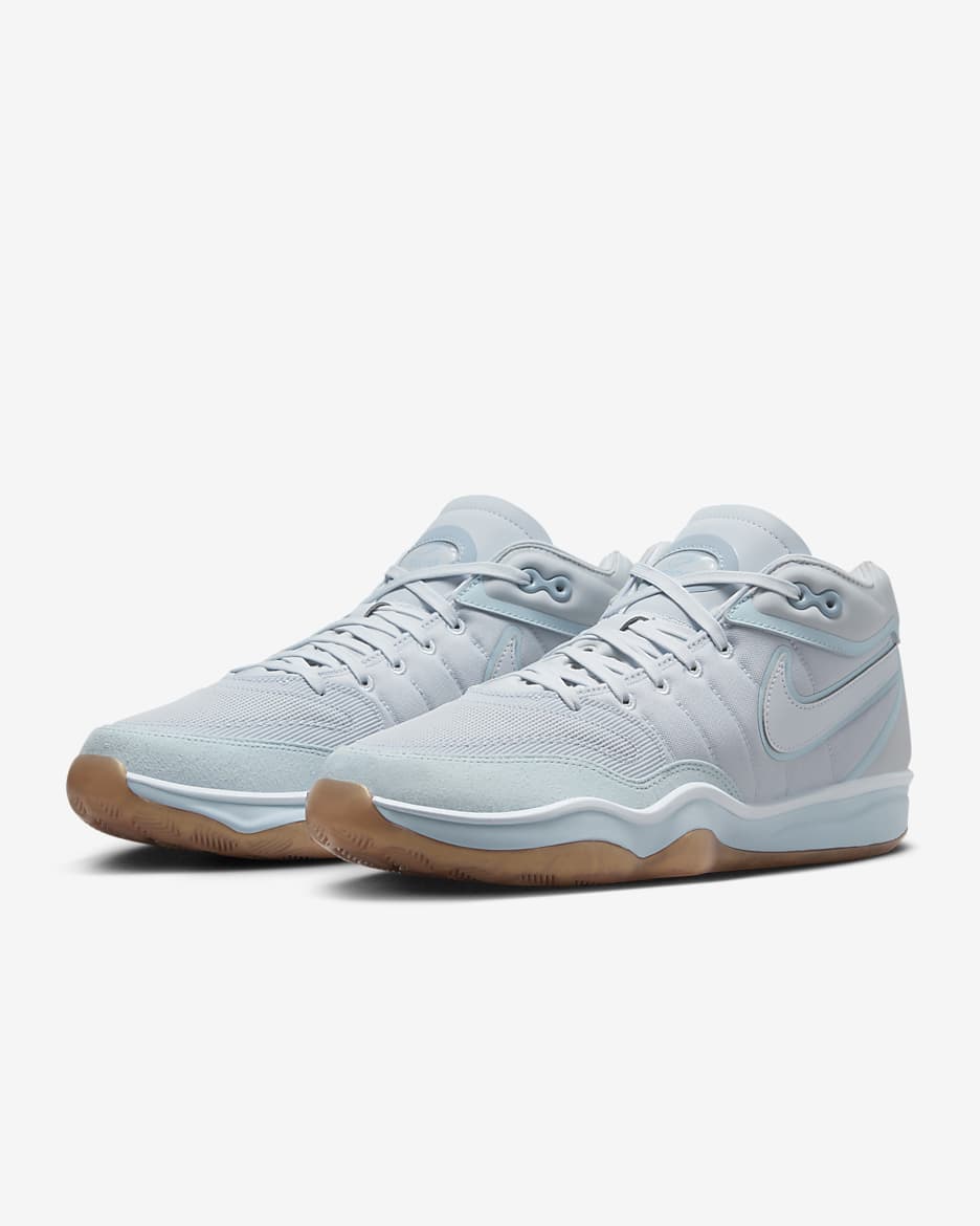 Nike G.T. Hustle 2 Basketball Shoes - Football Grey/Glacier Blue/Light Armoury Blue/Football Grey