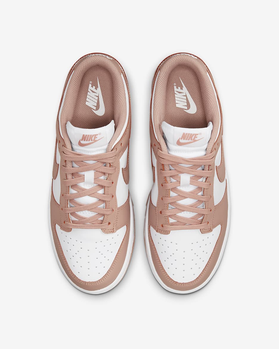 Tenis para mujer Nike Dunk Low - Blanco/Susurro rosa