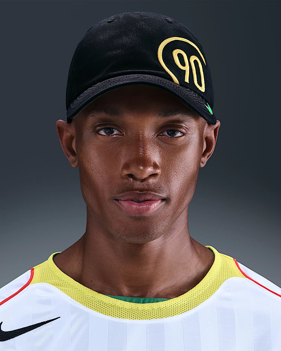 Nike Club unstrukturierte Cap - Schwarz/Tour Yellow
