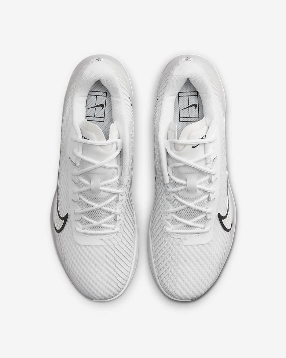 Chaussure de tennis pour surface dure NikeCourt Air Zoom Vapor 11 pour homme - Blanc/Summit White/Noir