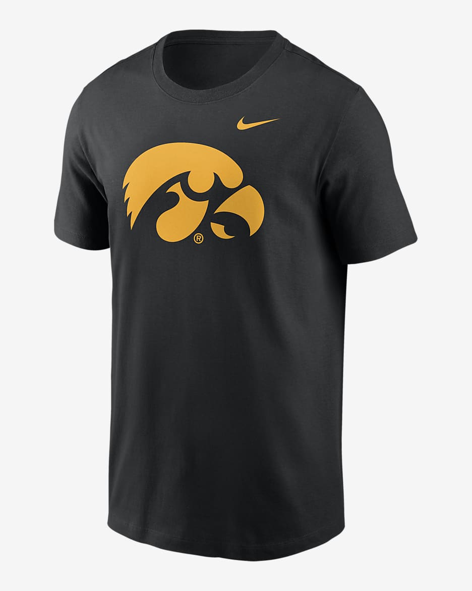 Iowa Hawkeyes Primetime Evergreen Logo Men's Nike College T-Shirt - Black