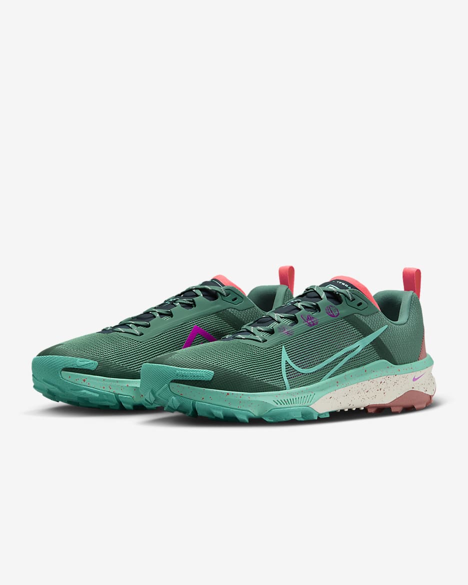 Nike Kiger 9 Men's Trail-Running Shoes - Bicoastal/Armoury Navy/Red Stardust/Green Frost