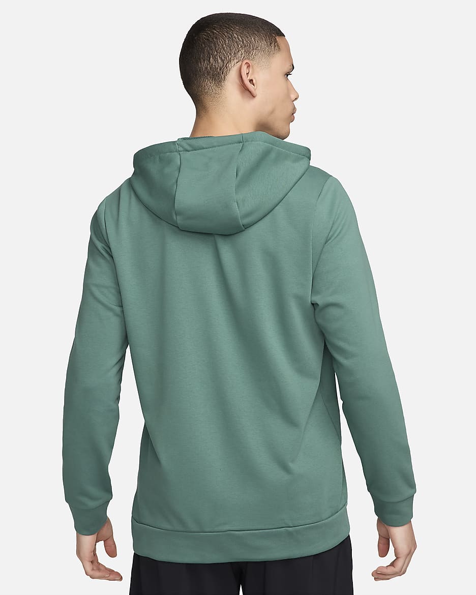 Pánská fitness mikina Nike Dry Dri-FIT s kapucí a zipem po celé délce - Bicoastal/Černá