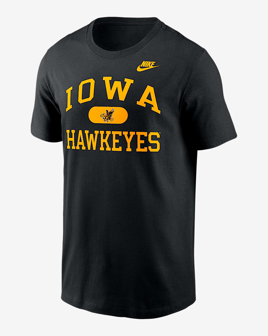 Iowa Legacy Alma Mater Men's Nike College T-Shirt - Black