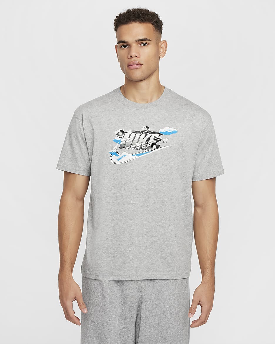 Playera Max90 Nike Sportswear - Gris oscuro jaspeado