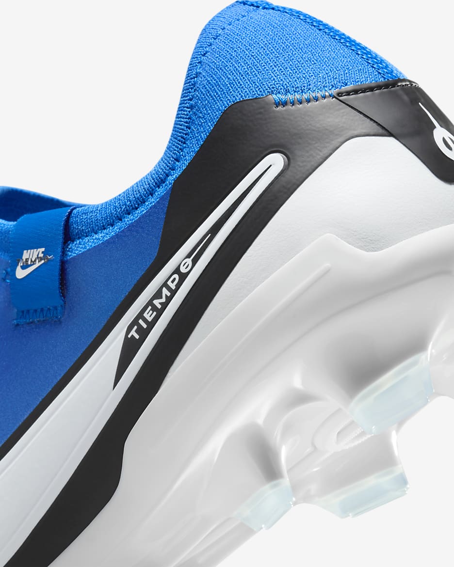 Chuteiras de futebol de perfil baixo para terreno firme Nike Tiempo Legend 10 Pro - Soar/Branco